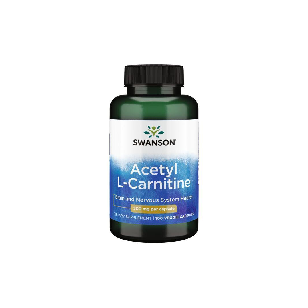 Acetyl L-Carnitine 500 mg 100 Veggie Capsules