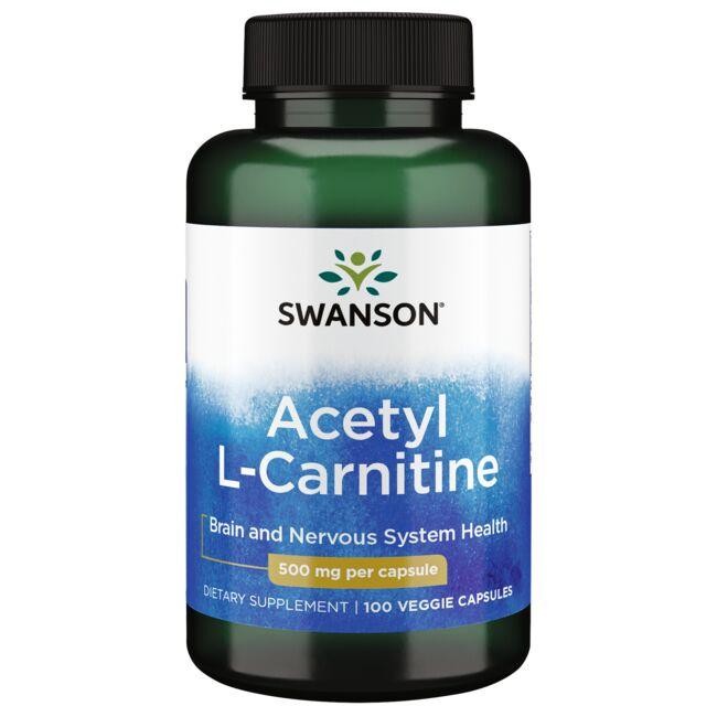 Acetyl L-Carnitine 500 mg 100 Veggie Capsules