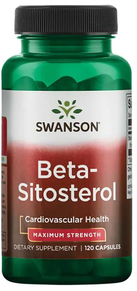 Swanson Beta-Sitosterol - 80 mg 120 gélules, un complément alimentaire.