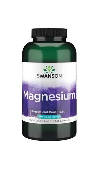 Swanson Oxyde de magnésium - 200 mg 500 gélules.