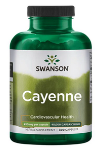 Vignette pour Swanson Cayenne - 450 mg 300 gélules.
