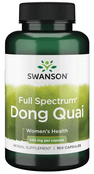 Swanson dong quai - 530 mg 100 gélules gélules de santé féminine.