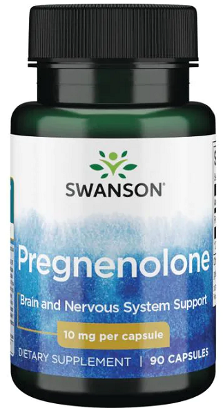 Un puissant supplément de prohormones pour la santé du cerveau - Swanson Pregnenolone - 10 mg 90 gélules.