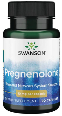Vignette pour Un puissant supplément de prohormones pour la santé du cerveau - Swanson Pregnenolone - 10 mg 90 gélules.