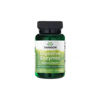 Thumbnail for Swanson Digestive Enzymes 90 Tablets supports digestion with plant and animal-based enzymes to help detoxify and cleanse your system for better digestive health.