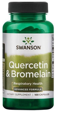 Vignette pour Swanson Quercétine avec Bromélaïne 100 gélules soutiennent la fonction immunitaire saisonnière.
