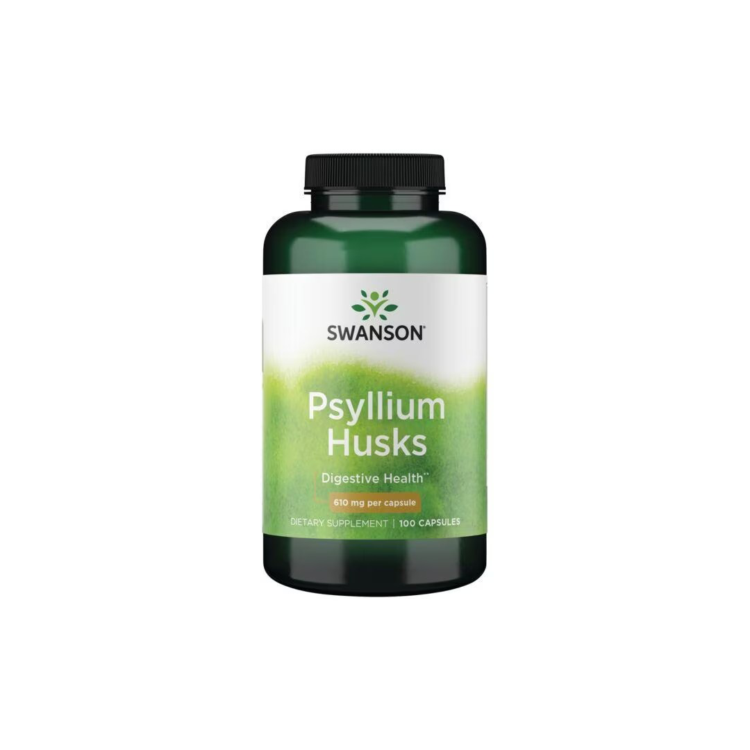 Psyllium Husks 610 mg 100 Capsules