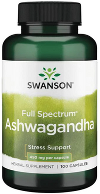 Vignette pour Ashwagandha - 450 mg 100 gélules - front 2
