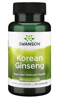Vignette pour Ginseng coréen - 500 mg 100 gélules - front 2