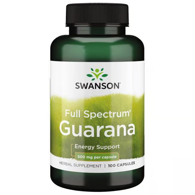 Full Spectrum Guarana 500 mg 100 Capsules