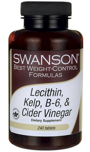 Lécithine, Kelp, B6, & Vinaigre de Cidre - 240 tabs - front 2