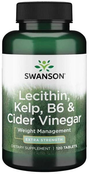 Lécithine, Kelp, B6, & Vinaigre de Cidre - 120 tabs - front 2