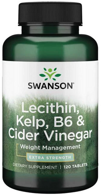 Vignette pour Lecithin, Kelp, B6, & Cider Vinegar - 120 tabs - front 2