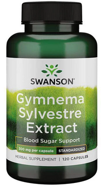 Vignette pour Swanson Extrait de Gymnema Sylvestre - 300 mg 120 gélules.