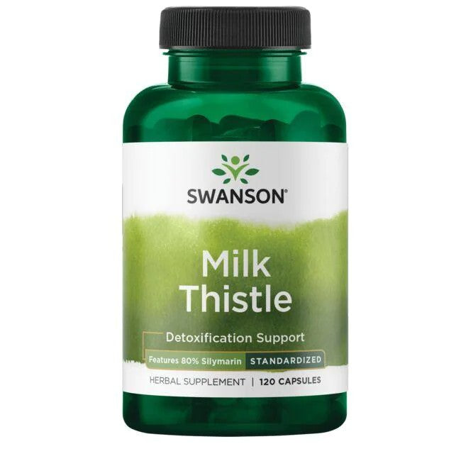 Milk Thistle - Features 80% Silymarin 120 Capsules