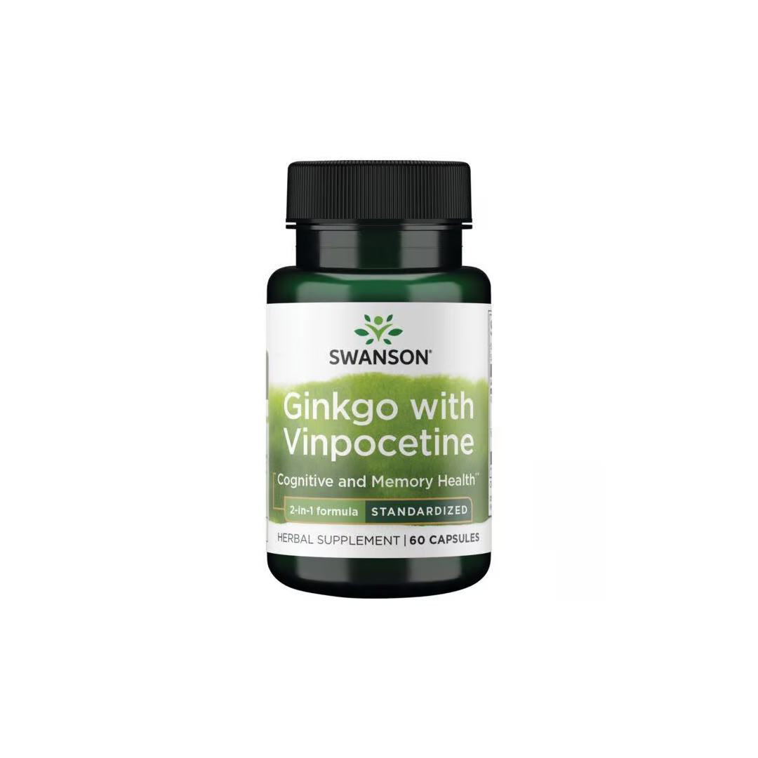 Ginkgo with Vinpocetine 60 Capsules