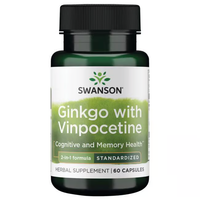 Thumbnail for Ginkgo with Vinpocetine 60 Capsules