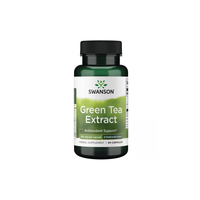 Thumbnail for Unlock antioxidant benefits with Swanson's Green Tea Extract 500 mg. The bottle contains 60 capsules, rich in polyphenols for superior support.