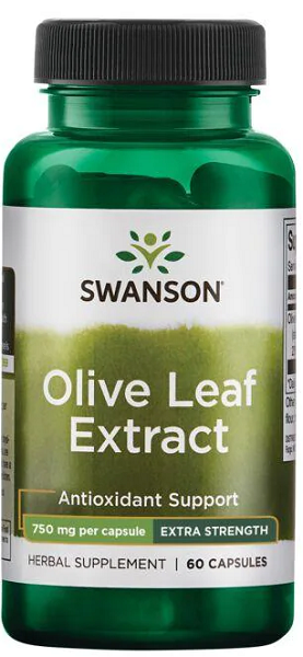 Swanson L'extrait de feuilles d'olivier - 750 mg 60 gélules est un complément puissant connu pour ses propriétés antioxydantes et sa capacité à soutenir les défenses immunitaires.