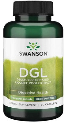 Swanson DGL Deglycyrrhizinated Licorice - 750 mg 90 gélules.