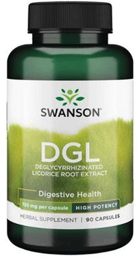 Vignette pour Swanson DGL Deglycyrrhizinated Licorice - 750 mg 90 gélules.