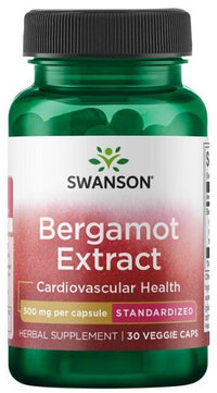 Vignette pour Swanson Bergamot Extract 500 mg 30 vcaps dietary supplement.