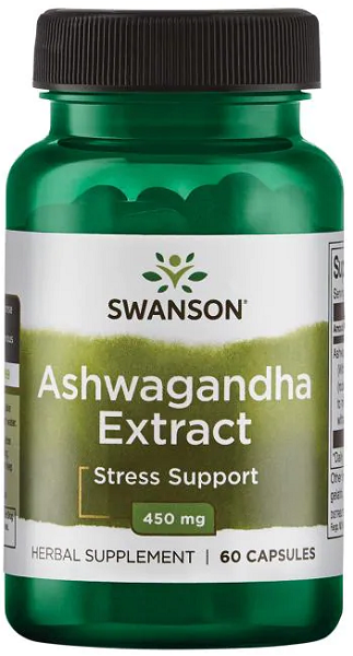 Swanson Extrait d'Ashwagandha - 450 mg 60 gélules.