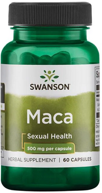 Vignette pour Swanson Maca - 500 mg 60 gélules.