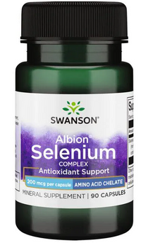 Vignette pour Selenium Complex - 200 mcg 90 capsules Albion Chelated - front 2