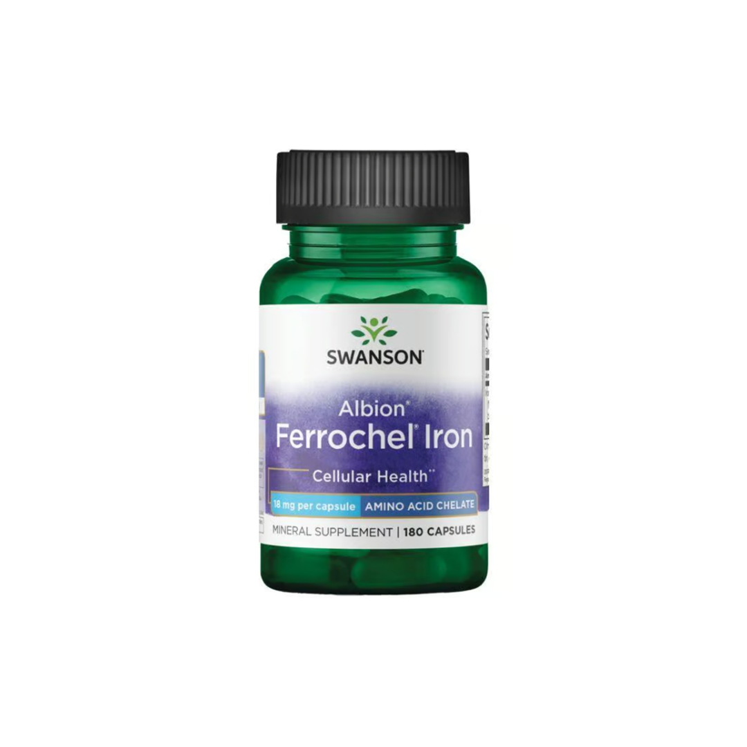 Albion Ferrochel Iron 18 mg 180 Capsules