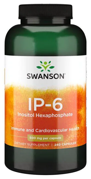 Un flacon de Swanson IP-6 Inositol Hexaphosphate - 240 gélules.