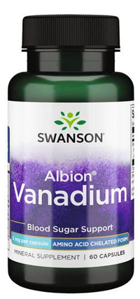 Vignette pour Swanson Albion Vanadium Chelated - 5 mg 60 gélules.