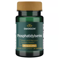 Thumbnail for Swanson's Phosphatidylserine 100 mg 30 Softgels enhance cognitive function and support brain and nervous system health.