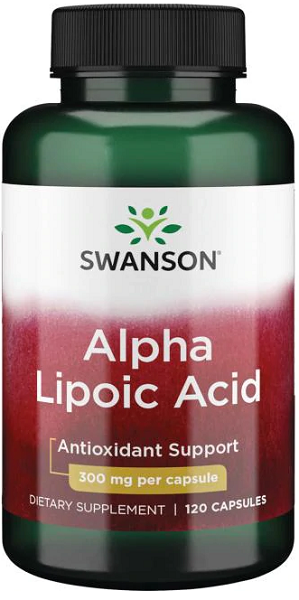 Swanson Acide alpha-lipoïque - 300 mg 120 gélules.