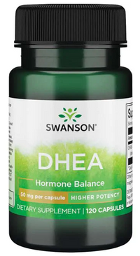 Vignette pour Swanson DHEA - 50 mg 120 gélules gélules d'équilibre hormonal.