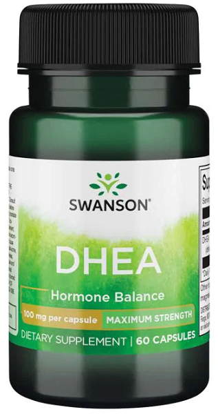 Swanson DHEA - 100 mg 60 gélules gélules d'équilibre hormonal.