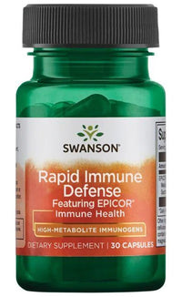 Vignette pour Défense immunitaire rapide de Swanson avec EpiCor 500 mg 30 gélules.