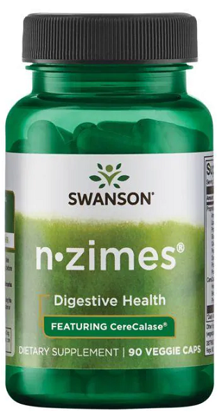 Swanson N-Zimes - 90 gélules végétales favorisent la digestion et l'absorption des nutriments.