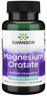 Vignette pour Swanson Orotate de magnésium - 40 mg 60 gélules absorption optimale.