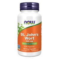 Thumbnail for Bottle of Now Foods St. John's Wort 300 mg 100 Veg Capsules dietary supplements for mood improvement.