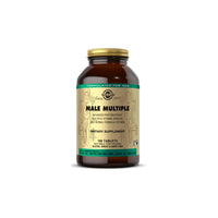 Vignette d'un flacon de Solgar Male Multiple Multivitamins & Minerals for Men 180 Tablets sur fond blanc.