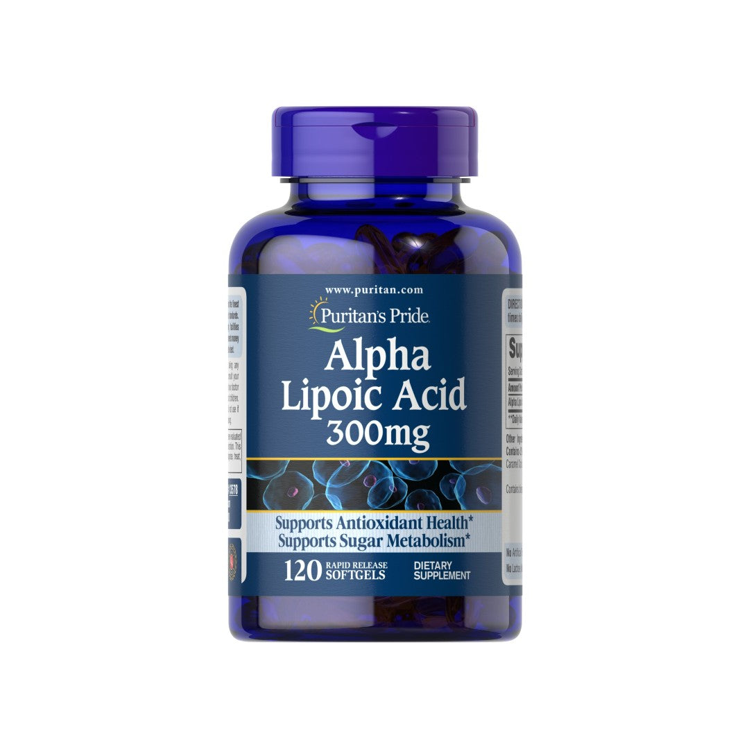 Puritan's Pride Acide alpha-lipoïque - 300 mg 120 softgel.