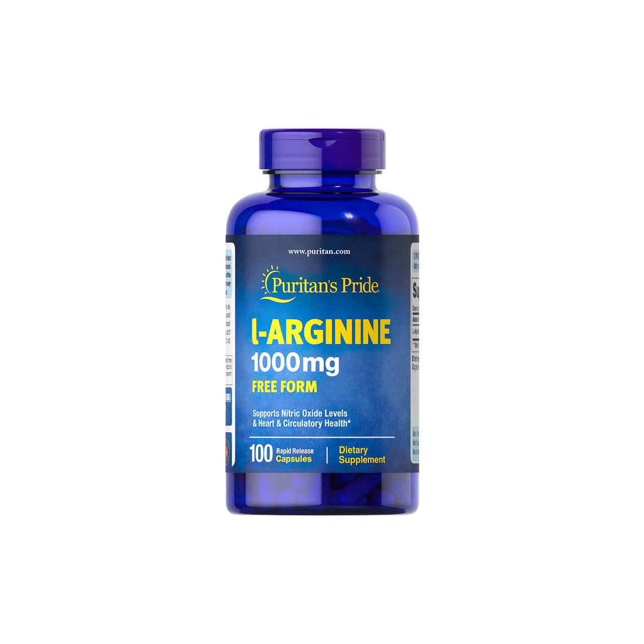 L-arginine 1000 mg Free Form 100 Rapid Release Caps - avant
