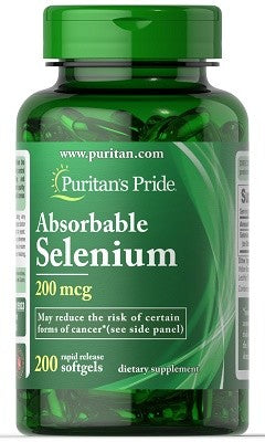 Améliorez la fonction thyroïdienne et soutenez la santé du système immunitaire avec Puritan's Pride Selenium 200 mcg 200 softgel, enrichi de puissants antioxydants.