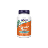 Vignette pour Now Foods Malate de magnésium 1000 mg 180 comprimés.