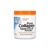 Vignette pour un flacon important de Doctor's Best Pure Collagen Types 1 and 3 Powder 200 g pour les articulations.