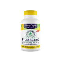 Vignette pour Healthy Origins Pycnogenol - 120 gélules végétales pour la santé cardiovasculaire et le soutien antioxydant, formulées avec de l'extrait d'écorce de pin maritime.
