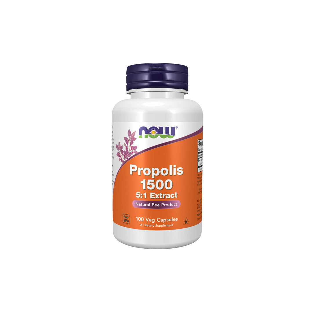 Découvrez le pouvoir de la propolis d'abeille avec Now Foods Propolis 1500 mg 100 gélules végétales, un super aliment puissant pour la santé respiratoire.