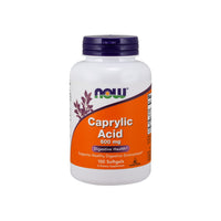 Vignette pour Now Foods Caprylic Acid 600 mg 100 softgel.