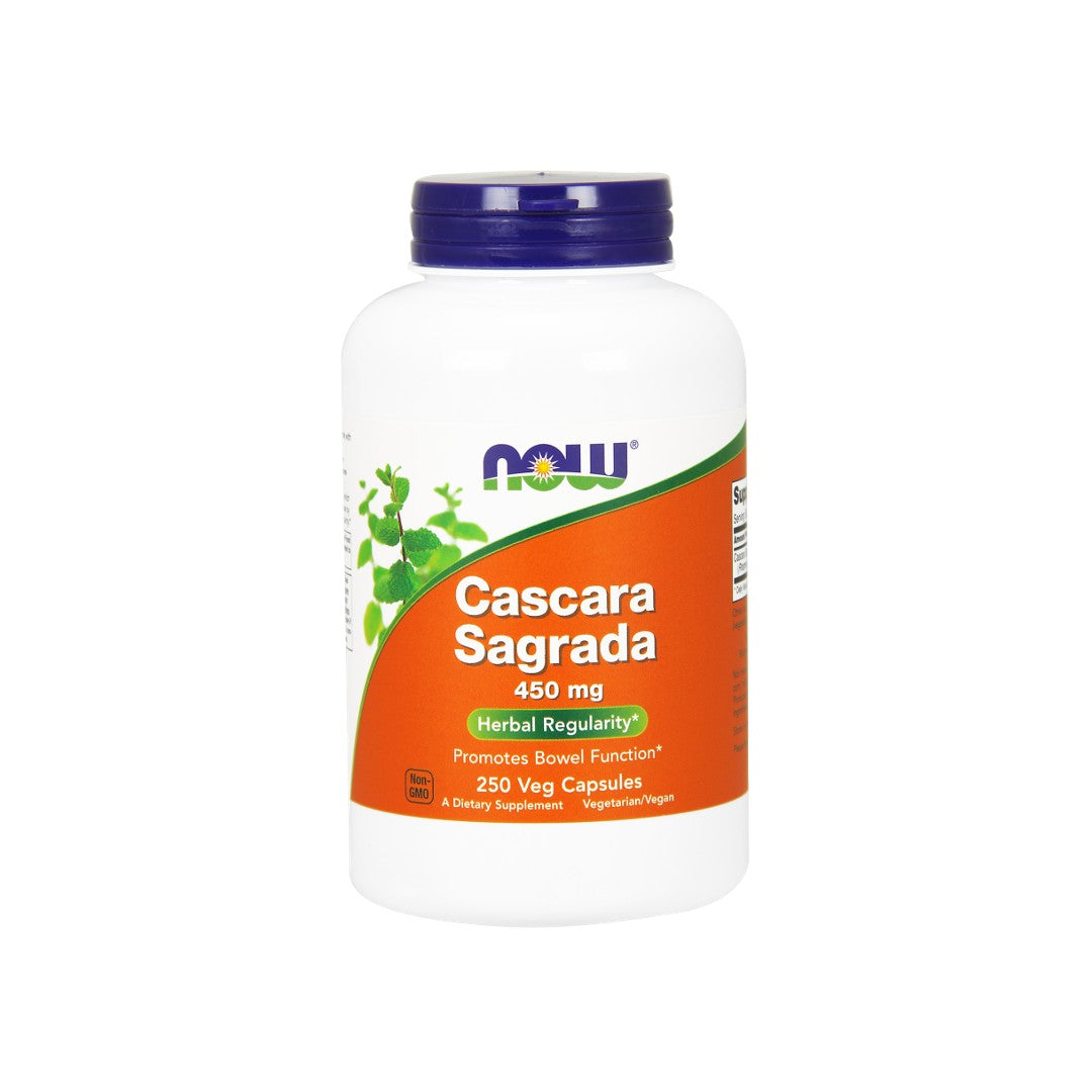 Now Foods Cascara Sagrada 450 mg 250 gélules.